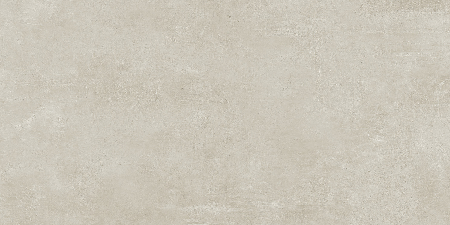 : Porcelaingres tile in light greige with a matte cement look.