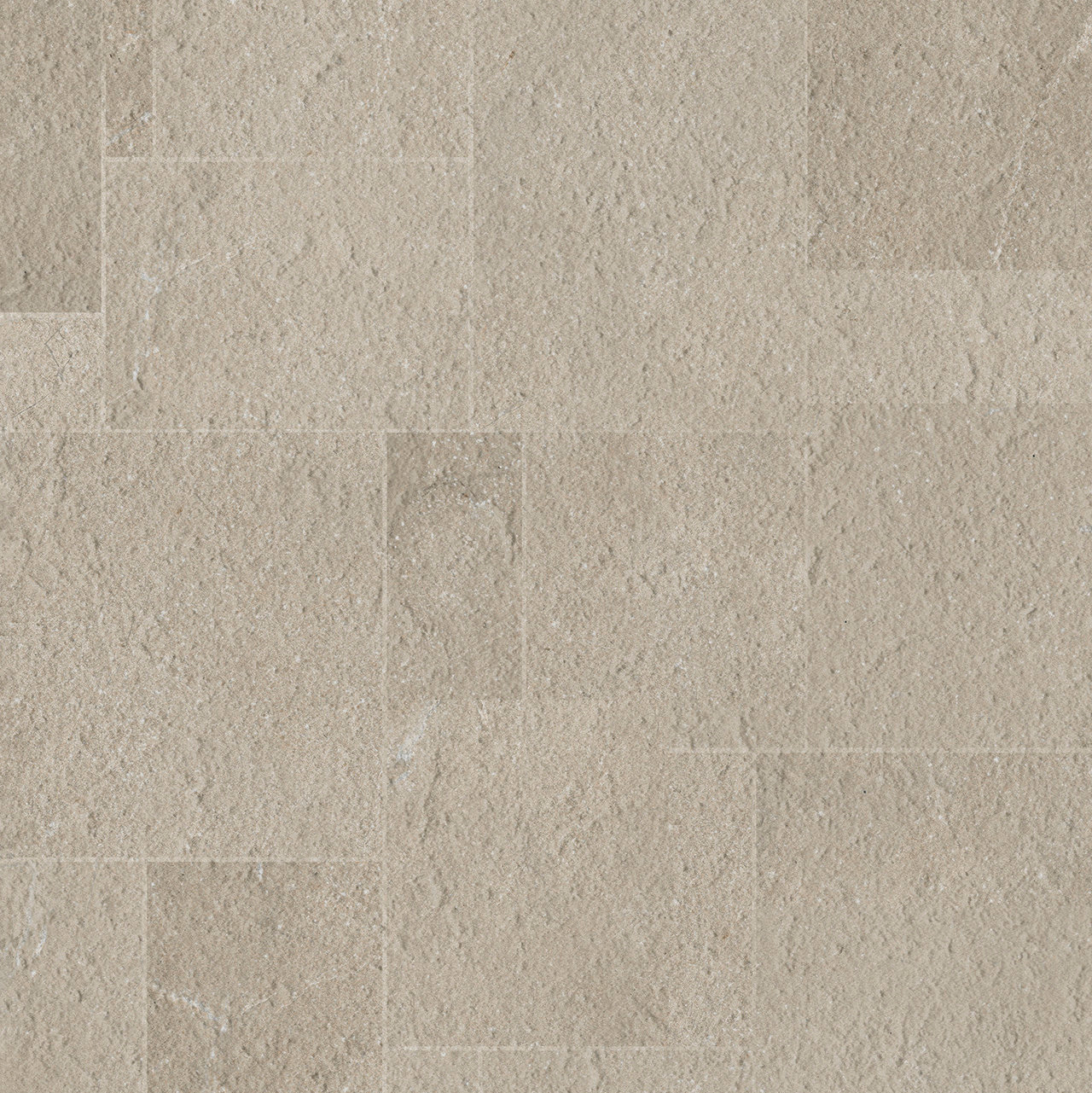 Beige natural stone effect tiles with textured surface for indoor & outdoor use.