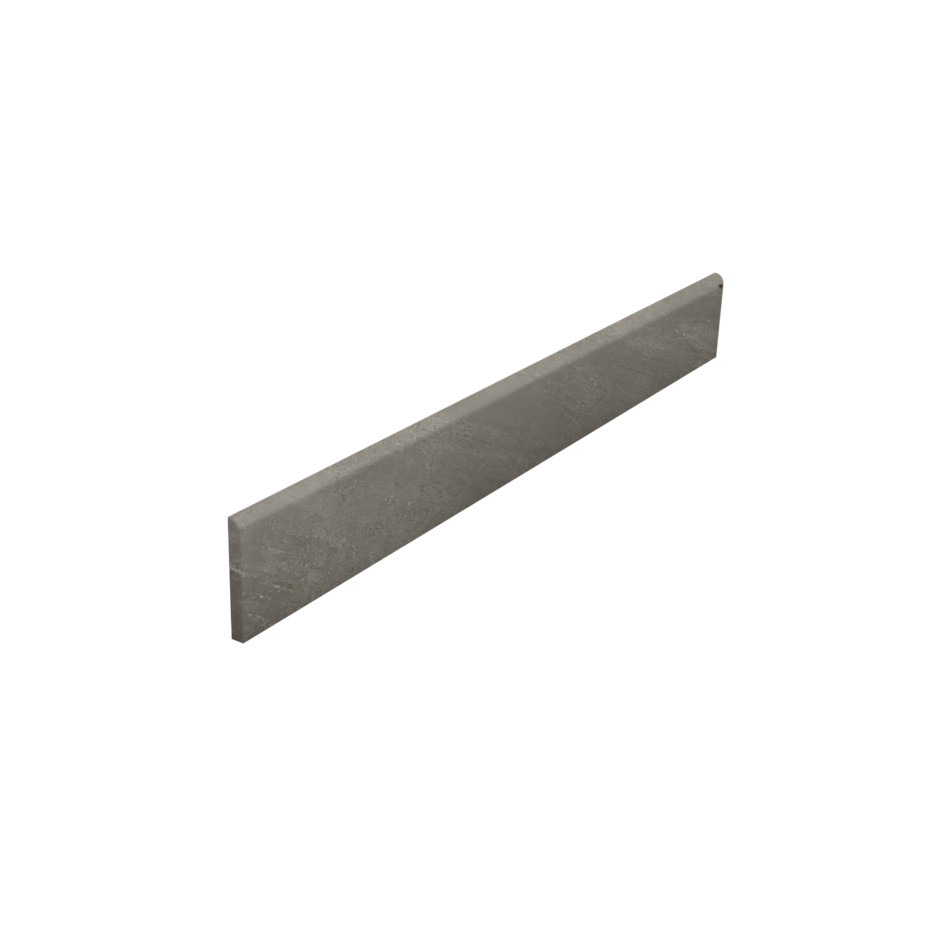 Dark grey skirting tile for indoor and outdoor use.