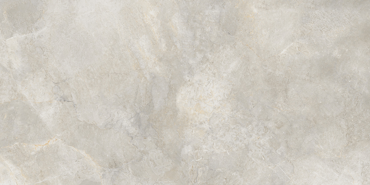 : Light tile with subtle concrete look.