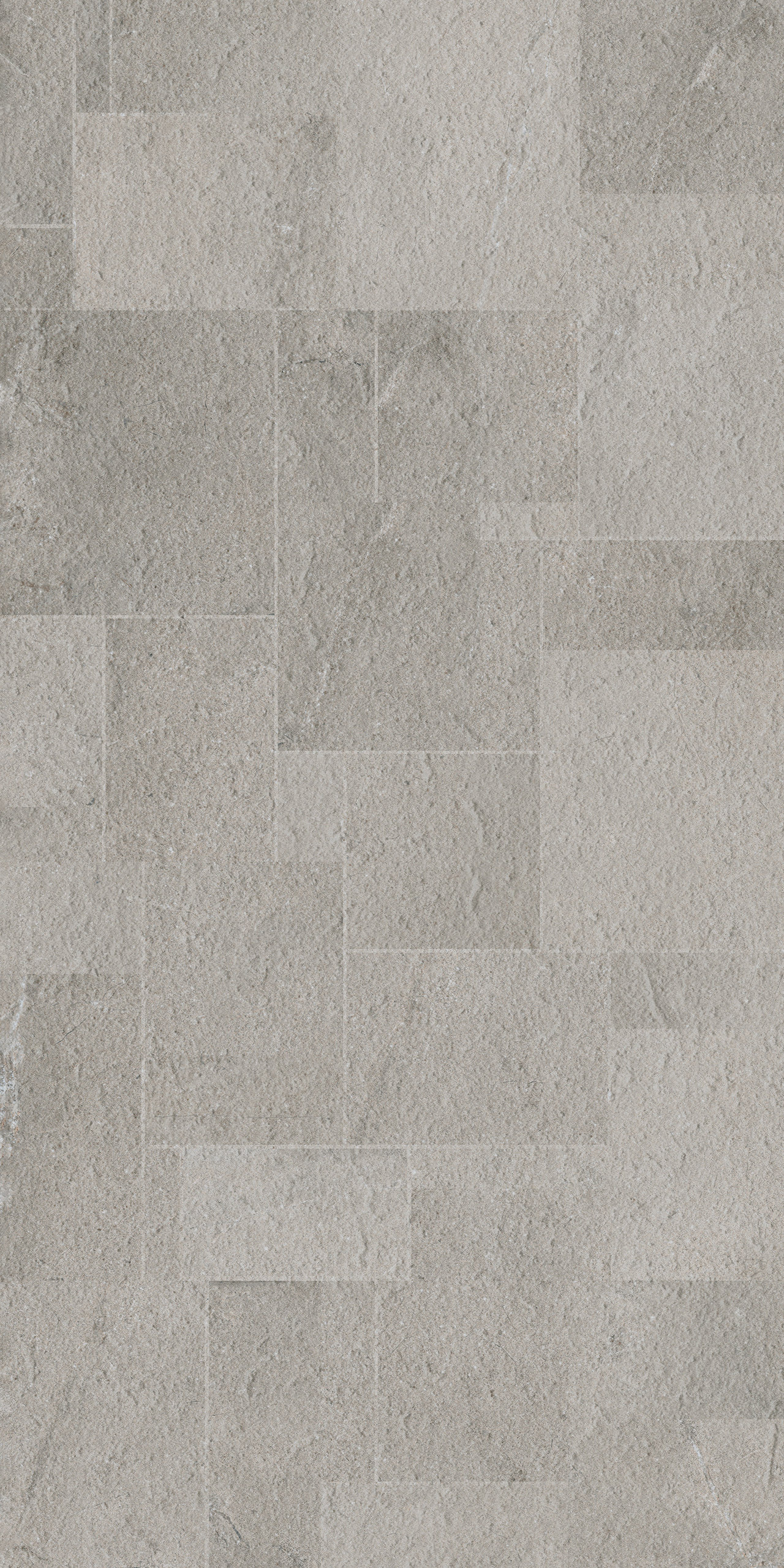 Light rectangular stone-look indoor/outdoor tiles.