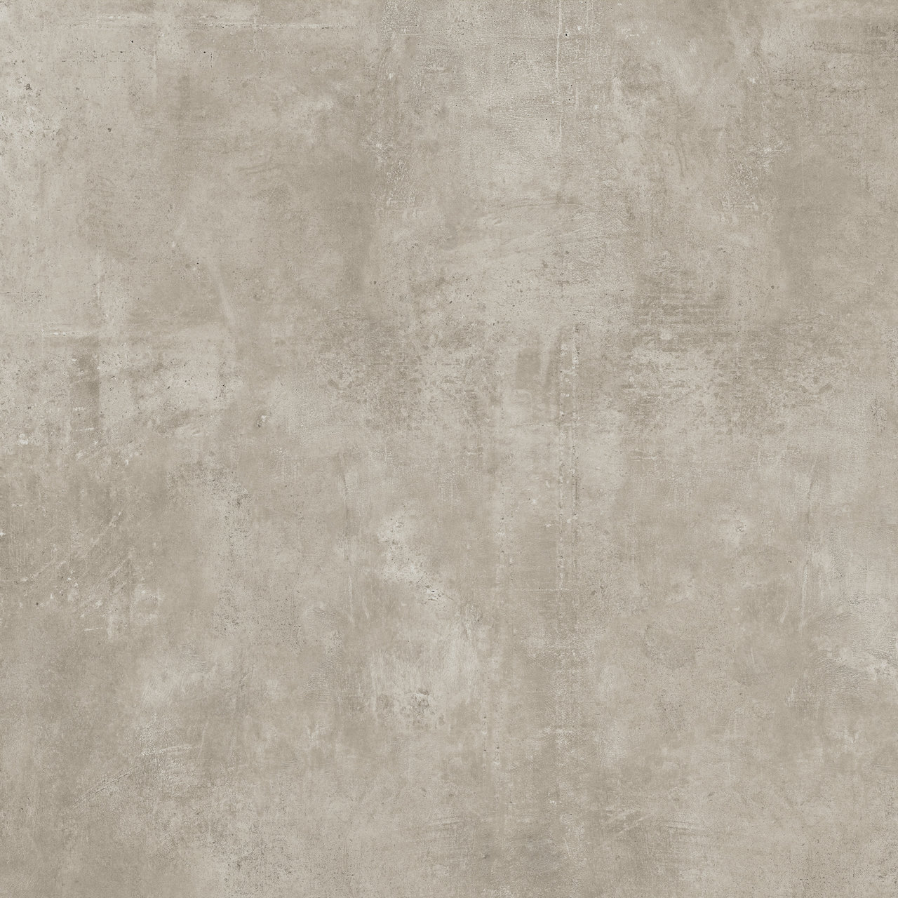 : Light concrete-effect tile for indoor and outdoor use.